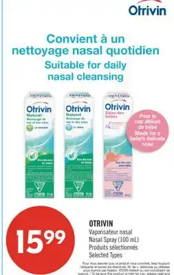 Pharmaprix OTRIVIN Vaporisateur nasal Nasal Spray offer