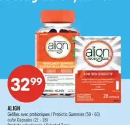 Pharmaprix ALIGN Probiotic Gummies (50 - 60) or Capsules (21 - 28) offer