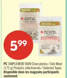 Pharmaprix PC SIMPLEMENT Deli Meat offer