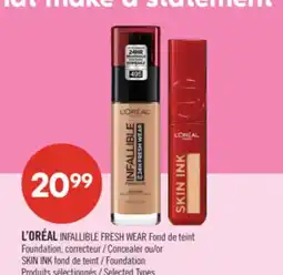 Pharmaprix L'ORÉAL INFALLIBLE FRESH WEAR Foundation, Concealer or SKIN INK Foundation offer