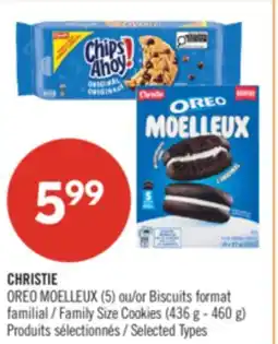Pharmaprix CHRISTIE OREO (5) or Biscuits format Family Size Cookies offer
