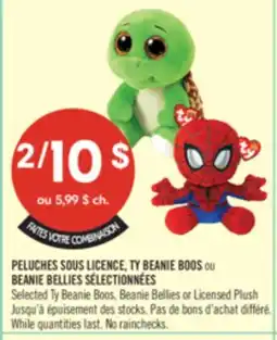 Pharmaprix Selected Ty Beanie Boos, Beanie Bellies or Licensed Plush offer