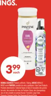 Pharmaprix HERBAL ESSENCES Styling, AUSSIE MIRACLE MOIST or PANTENE Hair Care Products offer