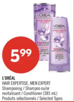 Pharmaprix L'ORÉAL HAIR EXPERTISE, MEN EXPERT shampoo (385 mL) conditioner (385 mL) offer