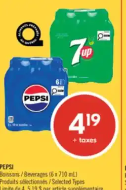 Pharmaprix PEPSI Beverages offer