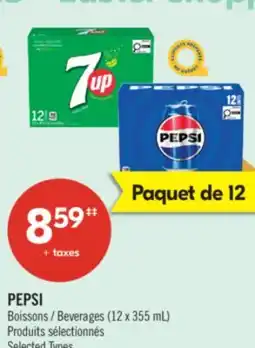 Pharmaprix PEPSI Beverages offer