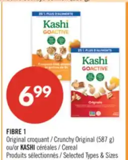Pharmaprix FIBRE 1 Crunchy Original (587 g) or KASHI Cereal offer