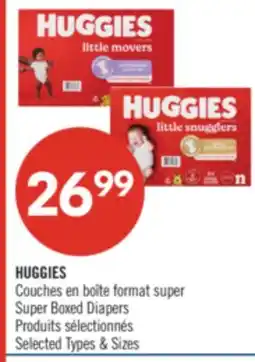 Pharmaprix HUGGIES Super Boxed Diapers offer