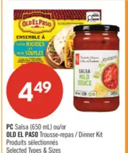 Pharmaprix PC Salsa (650 mL) or OLD EL PASO Dinner Kit offer