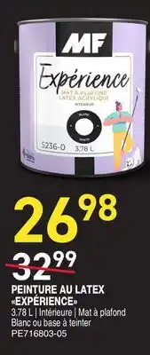 Matério PEINTURE AU LATEX EXPÉRIENCE MF offer