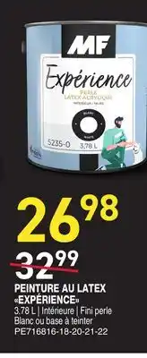 Matério PEINTURE AU LATEX EXPÉRIENCE offer