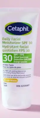 Walmart Hydratant facial quotidien Cetaphil à FPS 30 offer