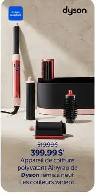 Walmart Appareil de coiffure polyvalent Airwrap de Dyson remis à neuf Les couleurs varient offer