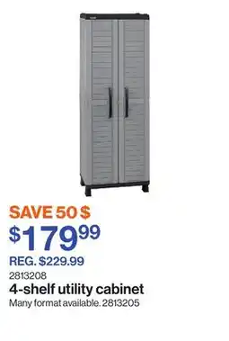 Patrick Morin 4-shelf utility cabinet offer