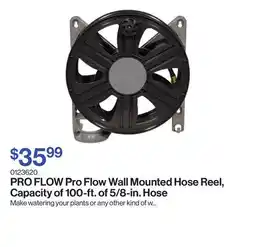 Patrick Morin Pro Flow Wall Mounted Hose Reel, Capacity of 100-ft. of 5/8-in. Hose offer