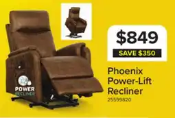 Leon's Phoenix Power Lift Recliner Chair - Brown offer