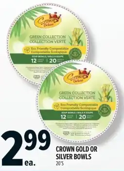Metro Crown gold or silver bowls offer