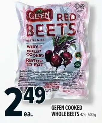 Metro Gefen cooked whole beets offer