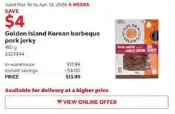 Costco Golden Island Korean barbeque pork jerky offer
