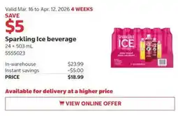 Costco Sparkling Ice beverage offer