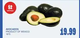 Wholesale Club AVOCADOS, 16'S offer