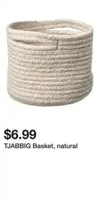 IKEA TJABBIG Basket, natural offer