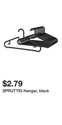 IKEA SPRUTTIG Hanger, black offer