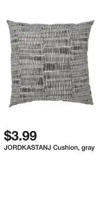 IKEA JORDKASTANJ Cushion, gray offer