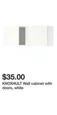 IKEA KNOXHULT Wall cabinet with doors, white offer