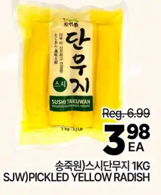 H-Mart SJW PICKLED YELLOW RADISH offer