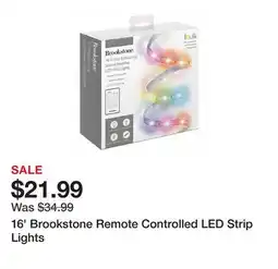 TSC Stores 16' Brookstone Remote Controlled LED Strip Lights offer