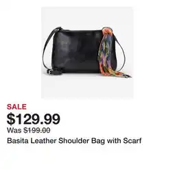 TSC Stores Basita Leather Shoulder Bag with Scarf offer