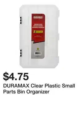 Dollarama DURAMAX Clear Plastic Small Parts Bin Organizer offer