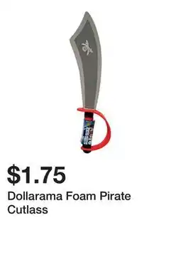 Dollarama Dollarama Foam Pirate Cutlass offer