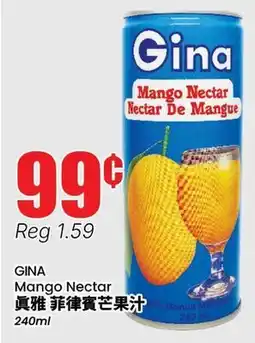 Btrust Supermarket GINA Mango Nectar offer