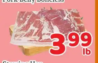 Fresh Value Pork Belly Boneless offer