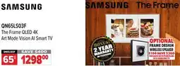 2001 Audio Video QN65LS03F 65 The Frame QLED 4K Art Mode Vision AI Smart TV offer