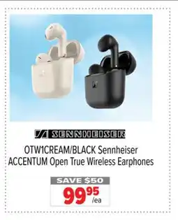 2001 Audio Video OTW1CREAM/BLACK Sennheiser ACCENTUM Open True Wireless Earphones offer