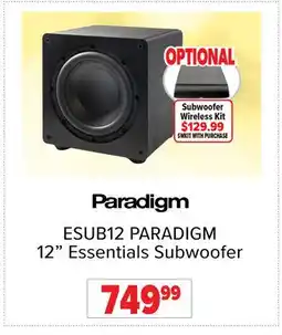 2001 Audio Video ESUB12 PARADIGM 12 Essentials Subwoofer offer