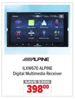2001 Audio Video ILXW670 ALPINE Digital Multimedia Receiver offer