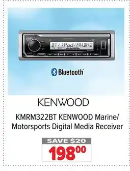 2001 Audio Video KMRM322BT KENWOOD Marine/ Motorsports Digital Media Receiver offer