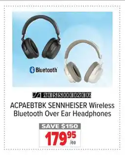 2001 Audio Video ACPAEBTBK SENNHEISER Wireless Bluetooth Over Ear Headphones offer