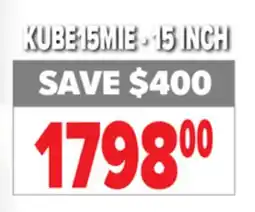 2001 Audio Video KUBE15MIE 15 INCH KEF Powered Subwoofers offer