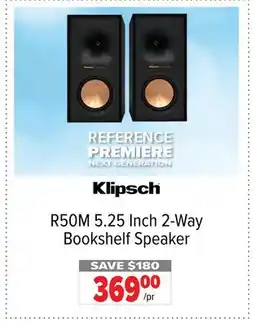 2001 Audio Video R50M Klipsch 5.25 Inch 2-Way Bookshelf Speaker offer