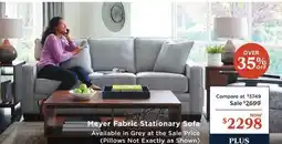 La Z Boy Meyer Fabric Stationary Sofa offer