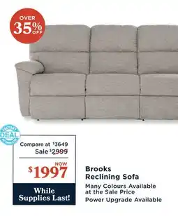La Z Boy Brooks Reclining Sofa offer
