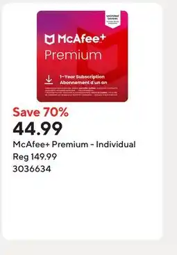 Staples McAfee+ Premium - Individual offer