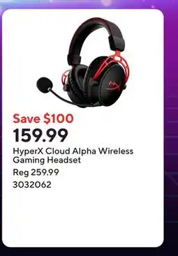Staples HyperX Cloud Alpha Wireless Gaming Headset offer