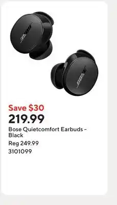 Staples Bose Quietcomfort Earbuds - Black offer