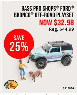 Cabela's BASS PRO SHOPS FORD BRONCO OFF-ROAD PLAYSET offer